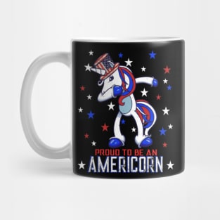 Dabbing Unicorn 4th of July- Mug